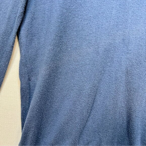 Hollister Mens V-Neck Sweater Medium Blue Knit Pullover Long Sleeve Casual - Picture 8 of 13